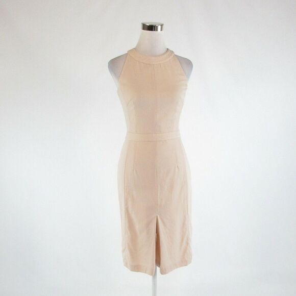 Light beige MARLOWE sheath dress IT36 2 - Picture 1 of 8
